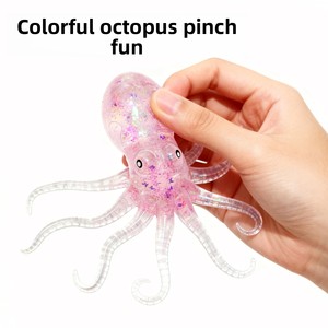 Jouets de décompression pour enfants, poulpe coloré à presser, à rebond lent, avec poignée en mousse, de grande valeur, pour tous les âges - Product Image 2