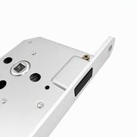 Serrure de porte en acier inoxydable magnétique silencieuse 5055 personnalisée en usine, loquet muet pour ensemble de serrures de porte intérieure en bois