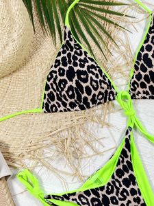 <strong>Sexy</strong> Leopard Micro Bikini 2023 Women Swimsuit Female Swimwear Thong Bikinis Set Brazilian Halter Beach Wear Lace up <strong>Bathing</strong> <strong>Suit</strong>