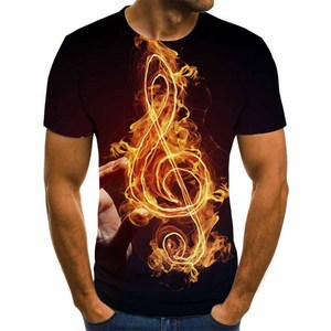 Men Music Note <strong>Guitar</strong> 3d Printing <strong>t</strong> <strong>Shirt</strong> man Short Sleeve Music 3D Printing <strong>t</strong> <strong>Shirts</strong> - Product Image 1