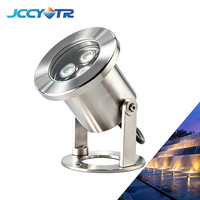 Lampu Kolam Renang Bawah Air IP68 Stainless Steel 3W DC24V LED Kecerahan Tinggi untuk Kolam Renang Taman Air Mancur dengan Daya Tahan 50000 Jam