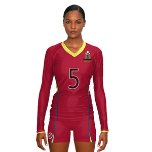 Damen Langarm Sublimation Volleyball Trikot Anpassbare Uniform für Volleyballs pieler - Product Image 4