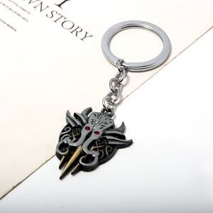 Juego llavero <span class=keywords><strong>Baldur</strong></span>'<span class=keywords><strong>S</strong></span> <span class=keywords><strong>Gate</strong></span> 3 Illithid gris colgante aleación llavero regalo de moda - Product Image 3