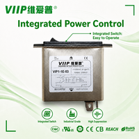 Filtre anti-bruit EMI pour entrée IEC VIP1-1E-03 B011X0752 3A 115/250VAC avec fusible intégré et interrupteur, filtre CEM pour ligne d'alimentation électronique