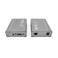 Xput TCP IP HDMI KVM Extender sur CAT5e CAT6 Max 250M 1080P avec télécommande IR bidirectionnelle, clavier, souris, audio, vidéo et réseau USB