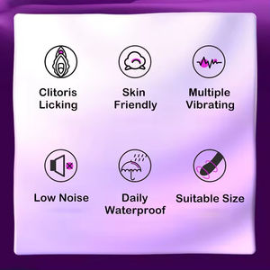 Vibrador de Doble Estimulación con 10 Frecuencias, Simulador de Lengua, Resistente al Agua, para Masturbación Femenina, con Vibración y Estimulación de Dedos - Product Image 5