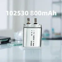 Batterie rechargeable 102530 Batterie polymère au lithium 102530 3.7V 800mAh Produit électronique Batterie haute capacité 102535 102540