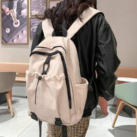 Sac à dos féminin de style influenceur pour étudiants et lycéens, sac pour ordinateur portable, grande capacité, doublure en nylon