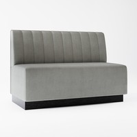 Canapé de restaurant commercial moderne en cuir, chaise de salle à manger pour cuisine et café