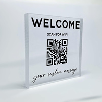 Soporte de exhibición de código QR impreso personalizado de Google Review, soporte de acrílico para negocios, soporte de grifo NFC, soporte de señal QR para redes sociales