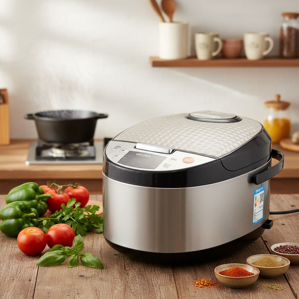 Smart 2L Electric Portable Digital Aluminum Rice Cooker with Non-Stick ...