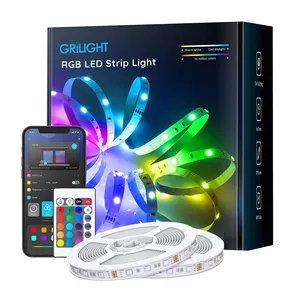 Hot sell Dreamcolor 16.4Ft Flexible Rgb Smd 5050 Outdoor IP65 Waterproof WiFi Led Strip Lights For Birthday Party