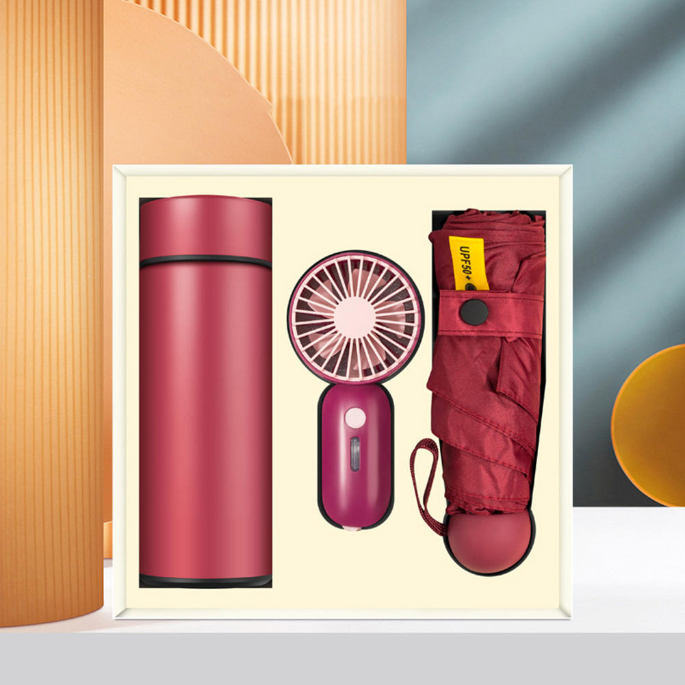 Red-Umbrella+fan+water bottle