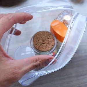 Sac de maquillage personnalisé en PVC transparent avec fermeture éclair, imperméable, pour voyage, avec logo - Product Image 4