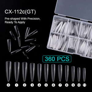 Caja <span class=keywords><strong>de</strong></span> <span class=keywords><strong>Uñas</strong></span> Postizas, 500 Piezas, Transparentes, Acrílicas, Suministros para <span class=keywords><strong>Uñas</strong></span>, Almendradas, <span class=keywords><strong>Stiletto</strong></span>, Coffin, Cuadradas, Puntas Francesas, <span class=keywords><strong>Uñas</strong></span> Postizas para Arte <span class=keywords><strong>de</strong></span> <span class=keywords><strong>Uñas</strong></span> - Product Image 1