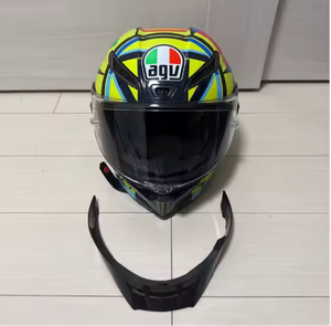 ขายหมวกกันน็อค Pista RR Rossi รุ่นใหม่ คาร์บอนไฟเบอร์เต็มใบ แบบเปิดหน้า ได้รับการรับรองมาตรฐาน Snell สีน้ำเงิน-เหลือง พร้อมจัดส่ง - Product Image 3