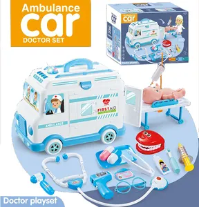 Ambulans doktor oyuncaklar 30 adet çocuklar oyuncak oyna Pretend stetoskop diş hekimi modeli, tıbbi kiti doktor oyunu setleri