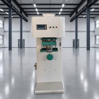 Balance d'emballage industrielle monoposte pour l'industrie de la mouture de la farine, avec pesage, couture et convoyage en une seule opération
