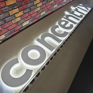 Letrero LED Acrílico Retroiluminado con Letras <span class=keywords><strong>de</strong></span> Acero Inoxidable, Perfecto para Tiendas Minoristas, Locales Comerciales y Oficinas - Product Image 5
