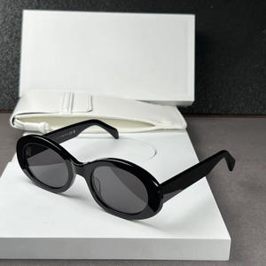 <span class=keywords><strong>Lunettes</strong></span> de soleil de luxe pour femmes et hommes, monture en acétate PC, forme ovale, <span class=keywords><strong>tendance</strong></span> rétro, <span class=keywords><strong>lunettes</strong></span> de soleil de marque pour femmes avec boîte - Product Image 3