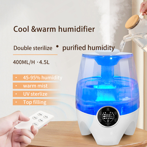 Máy Tạo Độ Ẩm Sương Ấm Siêu Âm 500 Ml/h Bình Miệng Lớn 4, 5L Để Làm Sạch Dễ Dàng Đèn LED Ban Đêm Máy Khuếch Tán Hương Thơm Máy Tạo Độ Ẩm Từ Xa - Product Image 2