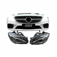 Pare-chocs de voiture en gros adapté à la Mercedes-Benz Classe C W205, kit carrosserie de haute qualité avec phares et radiateur.