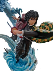 TNT colonna d'acqua fantasma estinzione lama farfalla fiamma colonna statua colonna d'acqua GK doppia testa Tomioka Yoshihiro fatto a mano - Product Image 5