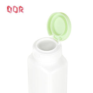 Top choix de marque carré HDPE bouteille 120ml 300ml qualité pharmaceutique carré pilule conteneur tirer anneau bouchon couleur personnalisée vitamine - Product Image 1