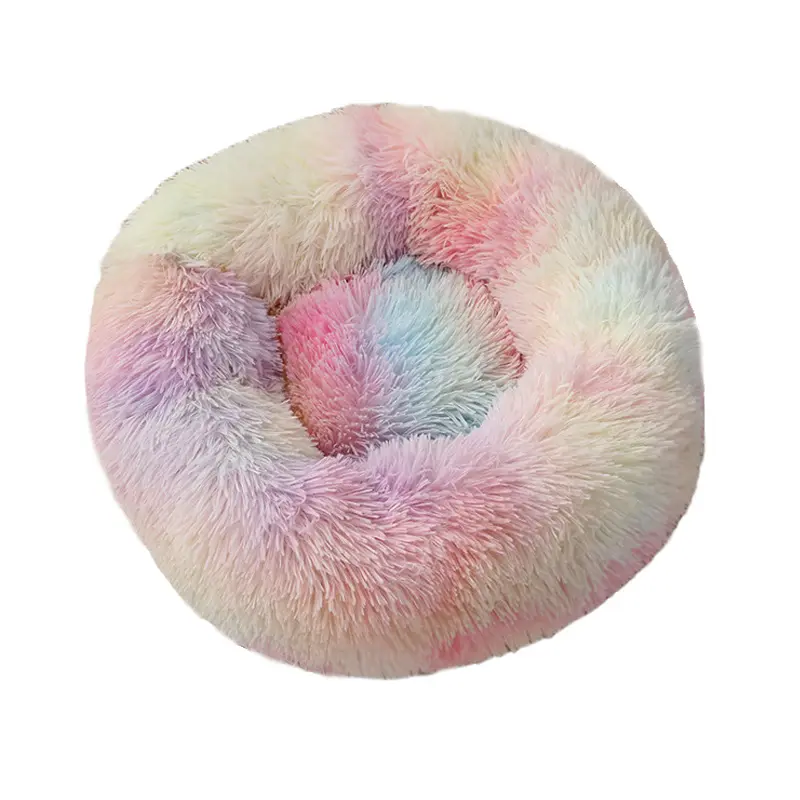 Supplier For Dog Bed Luxury Washable Pet Cushions Mat Fluffy Donut Cuddler Cute Pet Bed Cat And Dog Bed Sofa