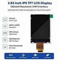 Modul Layar LCD TFT IPS 2,83 Inci Resolusi 480x640 Antarmuka MIPI Layar Warna Resolusi Tinggi untuk Sistem Tertanam