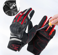 Sarung Tangan Motor Anti Selip Bernapas untuk Luar Ruangan, Cepat Kering, Layar Sentuh, Full Finger, Model Sama