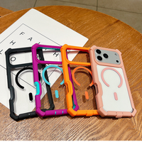 Coque transparente magnétique antichoc pour iPhone Air 17 14 13 12 11 Pro Max 16 15 Plus 17 Pro