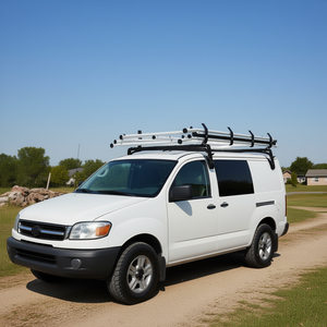 Alloy Steel <b>Van</b> Roof Ladder <b>Rack</b> 3.9-6.4 Ft 3 Rods 750 Lbs Capacity Roof Mount Compatible With Chevrolet - Product Image 2