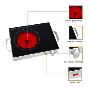 전기 적외선 세라믹 조리대 손잡이 단일 유리 적외선 세라믹 밥솥 스토브 전기 조리대 핫 세일