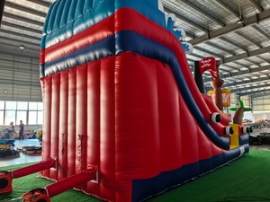 Castillo Inflable con Tobogán <span class=keywords><strong>de</strong></span> Barco Pirata y Pulpo, Combinado para Fiestas Infantiles <span class=keywords><strong>de</strong></span> Grado Comercial - Product Image 5