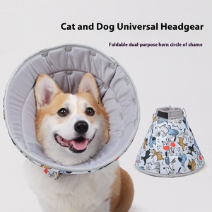 Collar <span class=keywords><strong>de</strong></span> <span class=keywords><strong>perro</strong></span> <span class=keywords><strong>de</strong></span> cuello suave ajustable Elizabeth con cintas profundas transfronterizas para Amazon al por mayor hecho <span class=keywords><strong>de</strong></span> poliéster - Product Image 5