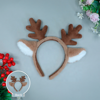 H0002 Bandeau de Noël Flocon de Neige Oreilles de Cerf Bandeau Cerf en Stock Accessoires de Tête pour Fêtes