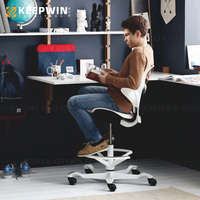 Mobilier de bureau pivotant ergonomique au design moderne, ensemble de chaises insonorisées, chaise de laboratoire pour le sport et le TDAH
