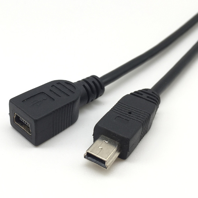 USB 2.0 Mini Male to Female Extension Cable for Dash Cam Digital Camera MP3 Player