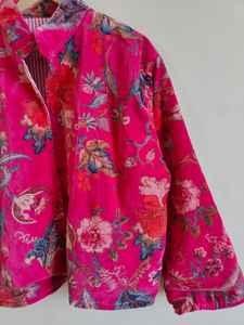 Chaqueta Bomber Clásica de Terciopelo Reversible con Estampado de Jungla Marrón, Ecológica, Transpirable, con Relleno 100% Algodón - Product Image 4