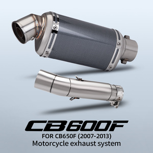 Tuyau de liaison intermédiaire d'échappement de moto pour Hornet 600 <span class=keywords><strong>CBR600F</strong></span> <span class=keywords><strong>2007</strong></span> - 2013 Tube de connexion - Product Image 2