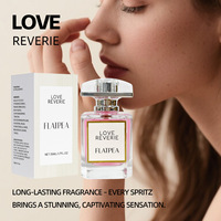 Parfum pour femmes OEM 50 ml, design unique, parfums de marque privée, parfums floraux de luxe pour femmes, parfum longue durée avec poudre scintillante
