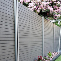 Valla de Madera Plástica WPC con Diseño Moderno para Villas, Hospitales y Hoteles, Ecológica, Ignífuga, Impermeable y Resistente a la Humedad, para Pasillos y Parques