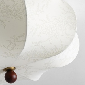 Lampada in tessuto con stampa retrò francese stile antico americano mansarda Hotel camera da letto guardaroba decorazione tessuto illuminazione <span class=keywords><strong>a</strong></span> soffitto - Product Image 5