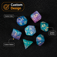 Dés polyédriques transparents en acrylique de qualité supérieure, numéros complets, pour Dungeons and Dragons, ensemble de dés cadeau pour joueurs
