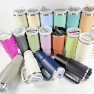 Amaze Wholesale Nouveauté 2025 pour <span class=keywords><strong>Stan</strong></span> Tumbler avec poignée, 40oz, en acier inoxydable à double paroi, avec paille, pour l'extérieur - Product Image 3