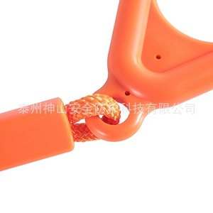 Anillos colgantes para niños con cuerdas cortas, forma triangular, cuerda de plástico y poliéster, capacidad de carga de 150 kg para parques infantiles - Product Image 3