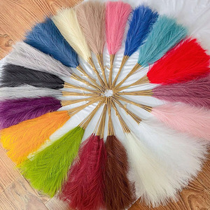 55cm küçük yapay Pampas dekorasyon Arreglo De <span class=keywords><strong>C</strong></span>ésped Pampas sahte düğün Centerpieces buket