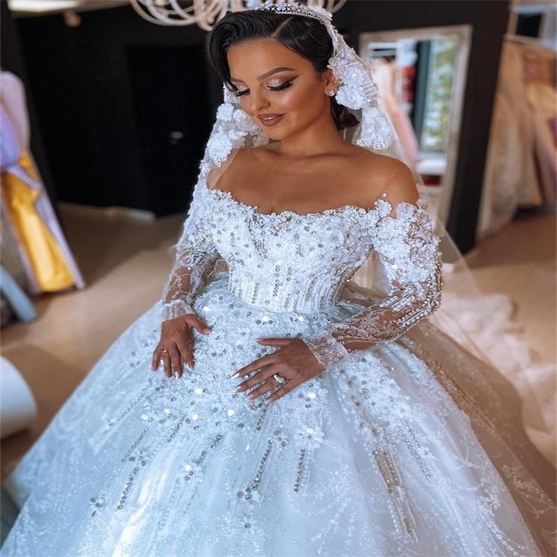 luxury crystal wedding dress Emilia