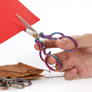 Kéo Kiểu Cổ Điển 5 Inch Kéo Làm Bằng Tay Làm Bằng Thép Không Gỉ Kéo Kiểu Cổ Cho Gia Đình Học Sinh Làm Văn Phòng - Product Image 5